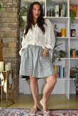 Nonni Gingham City Short Khaki